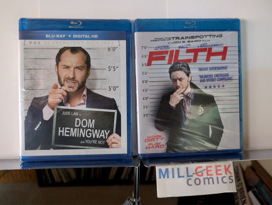 Dom Hemingway / Filth, Jude Law James McAvoy 2 Movie Set (Blu-Ray) Brand New-JD