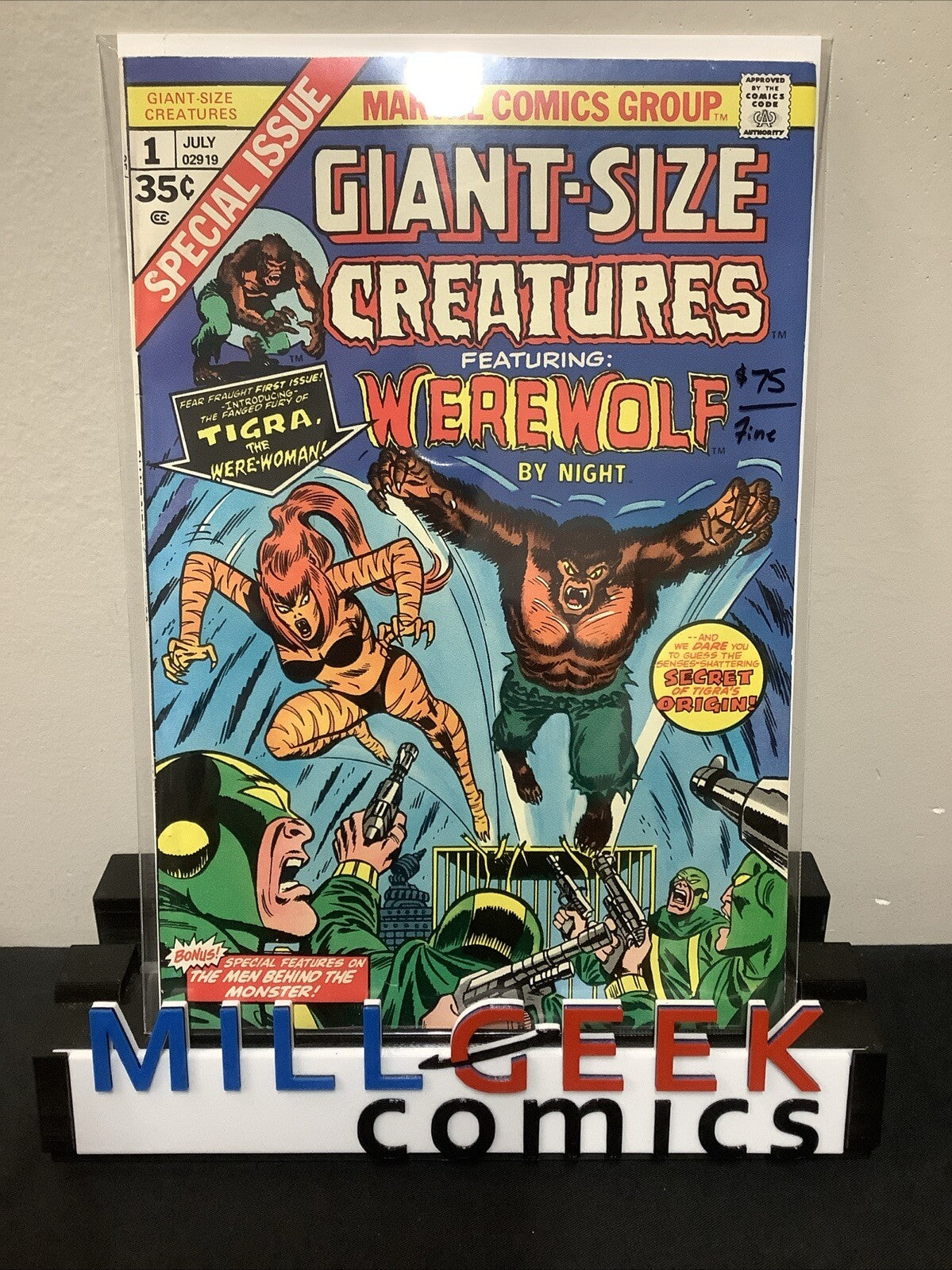 Giant-Size Creatures #1 (July 1974) F (6.0) 1st App Tigra (Greer Grant Nelson)