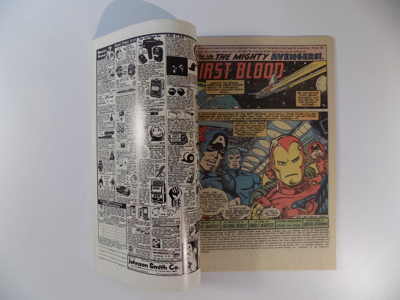 Avengers #168 Marvel Comic February 1978 Very Fine+