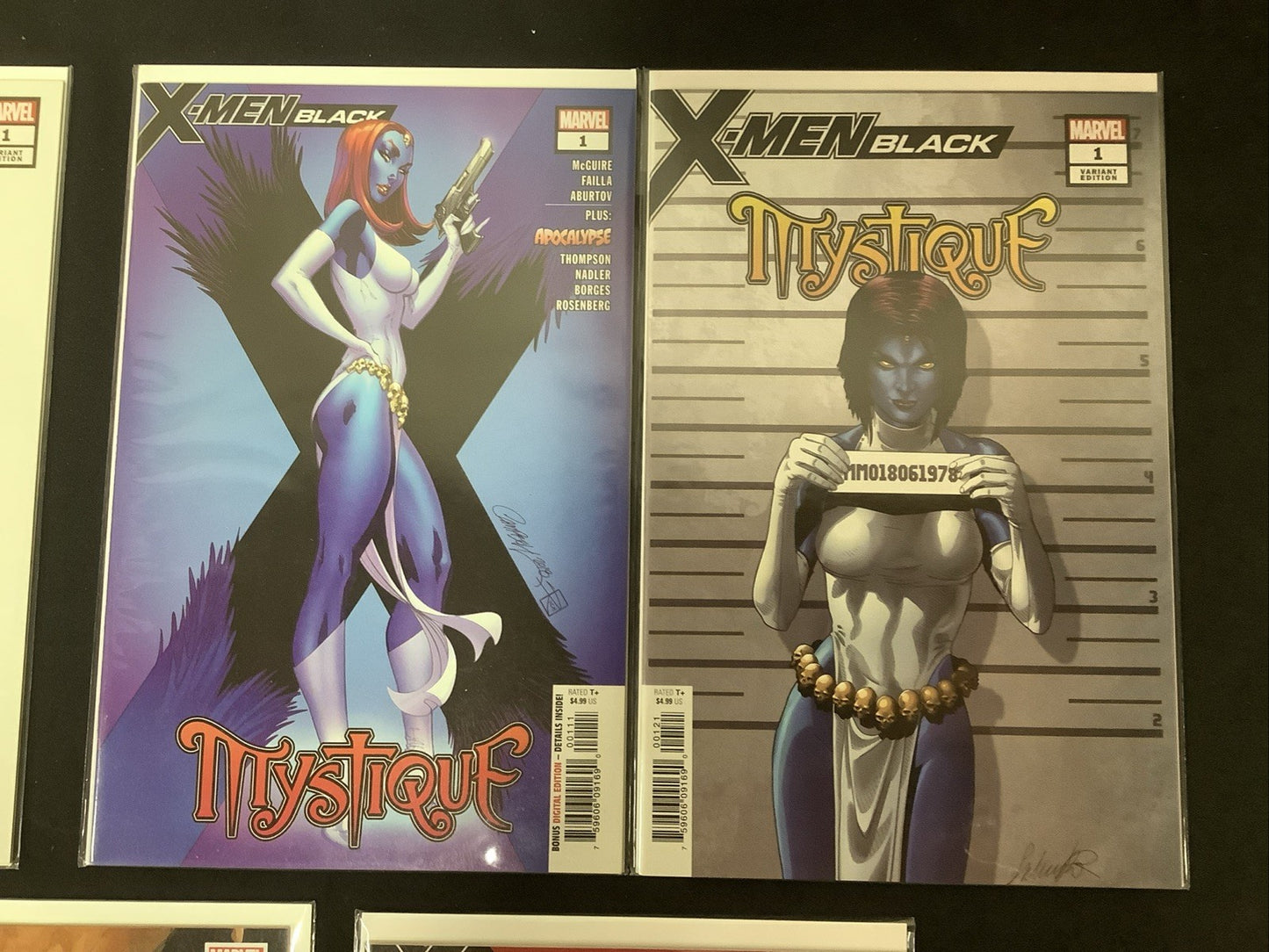 X-Men: Black Bundle (Emma Frost, Mystique, Juggernaut, Magneto) 5 Comics Total