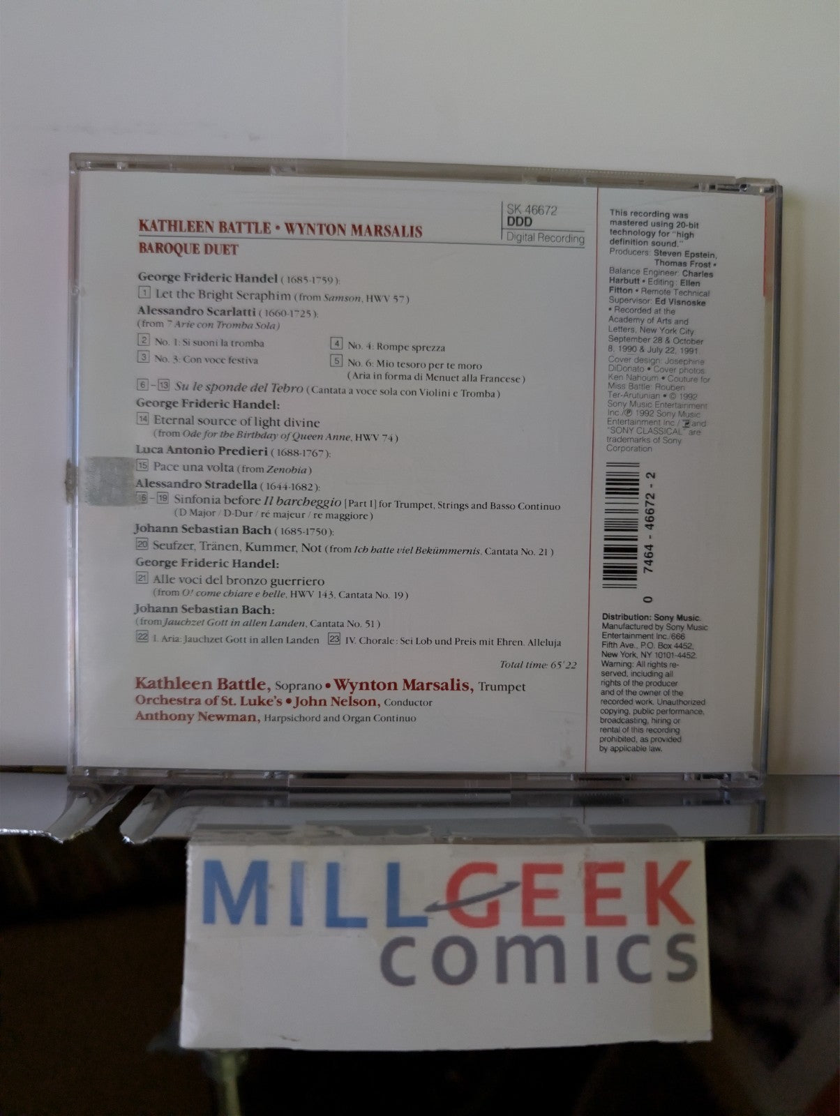 Classical Music 2 CD Lot (Baroque Duet Wynton Marsalis, Chopin For Dummies) -JD