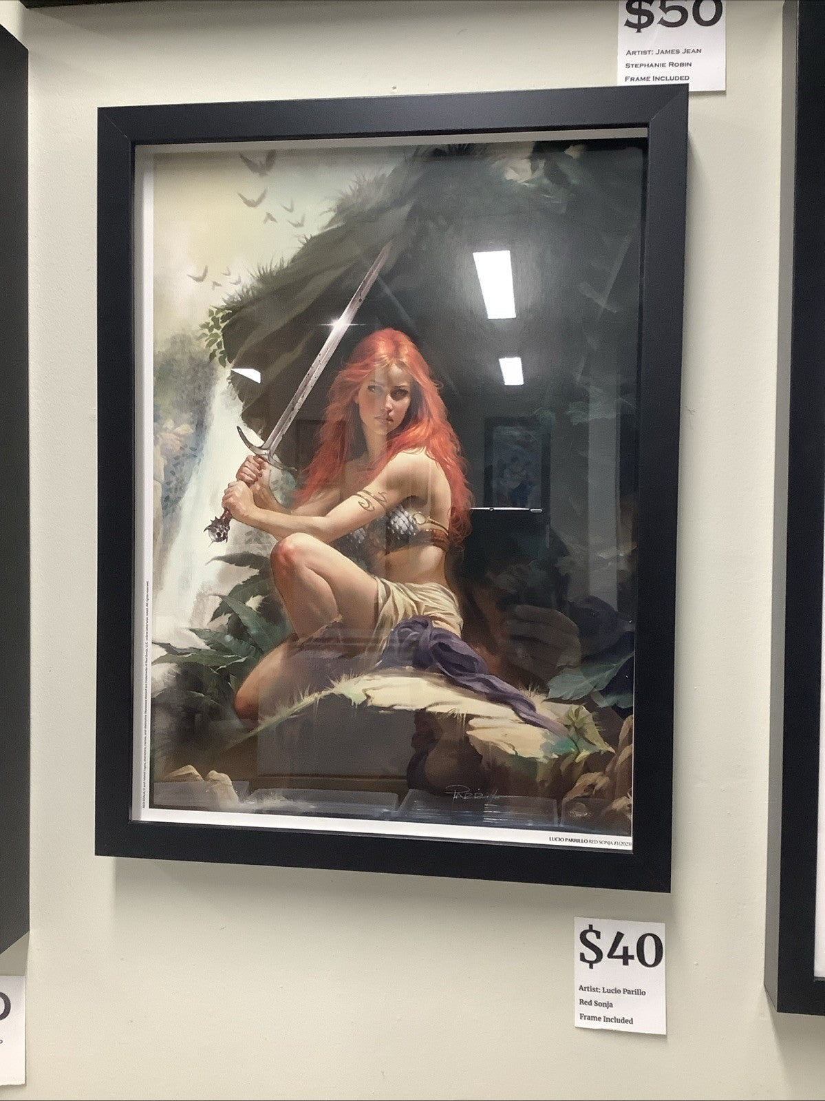 Lucio Parillo Red Sonja #3 (2023) Art Print 12x16 W/ Frame