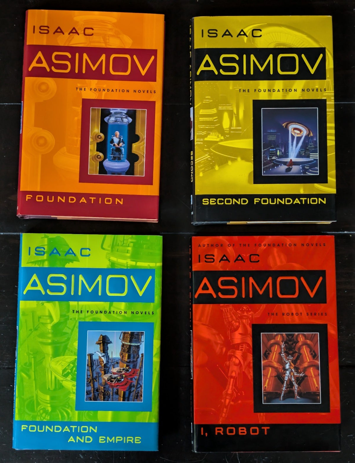 Isaac Asimov, Lot of 4 Books (I, Robot / Foundation Series) Hardcover -JD