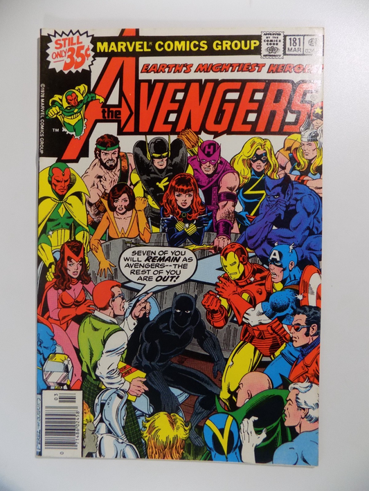 Avengers #181 Marvel Comic March 1979 Very Fine+
