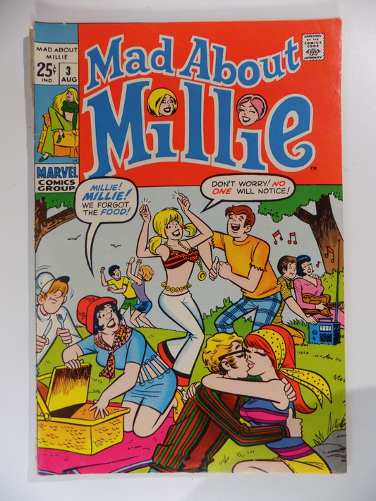 Mad About Millie #3 Marvel Comic August 1969 Very Good