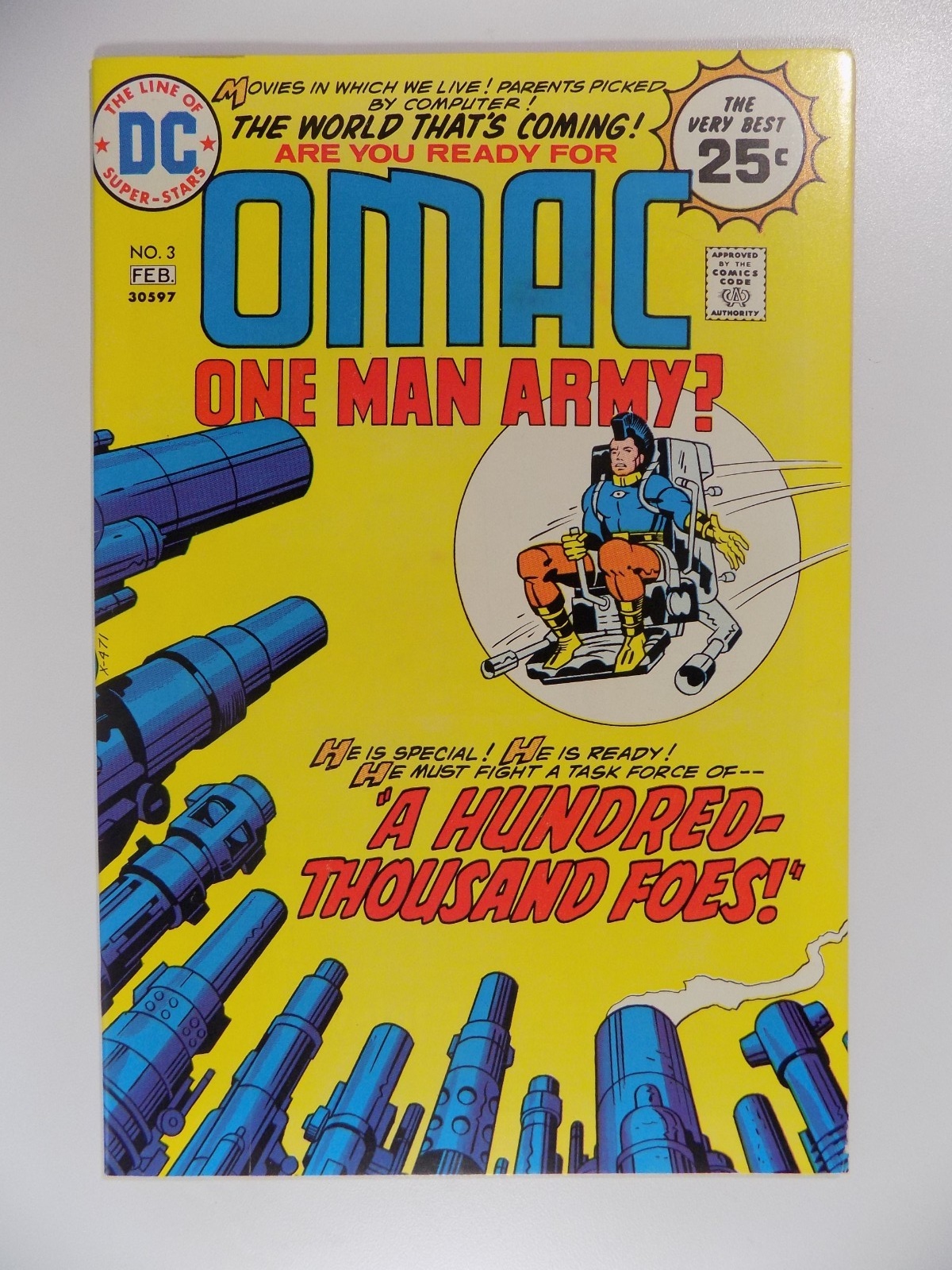 OMAC #3 DC Comic February 1975 Very Fine-