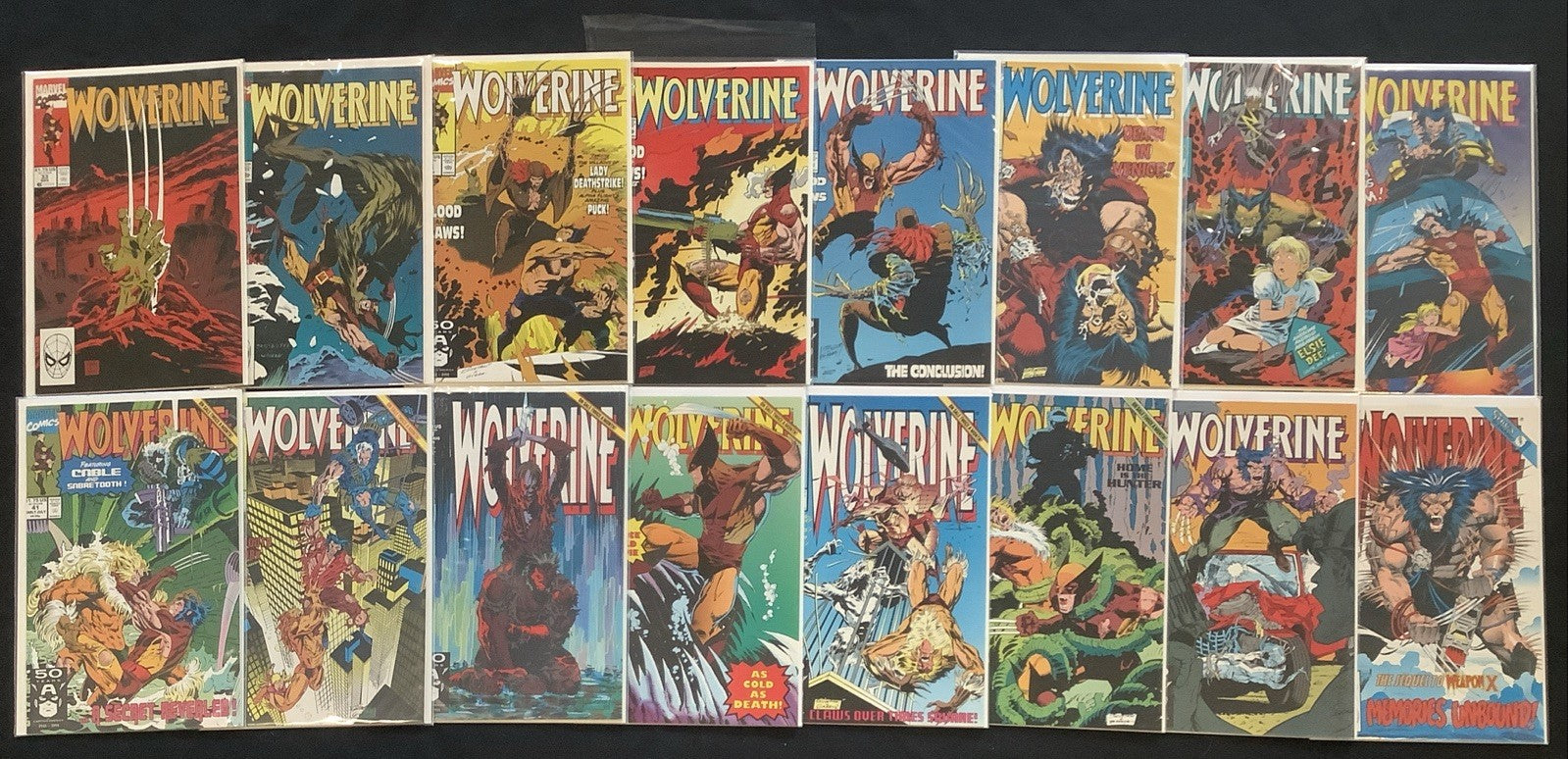 Wolverine #1-64 Comic Lot, Marvel, Claremont/Buscema, 1st Wolverine As Patch
