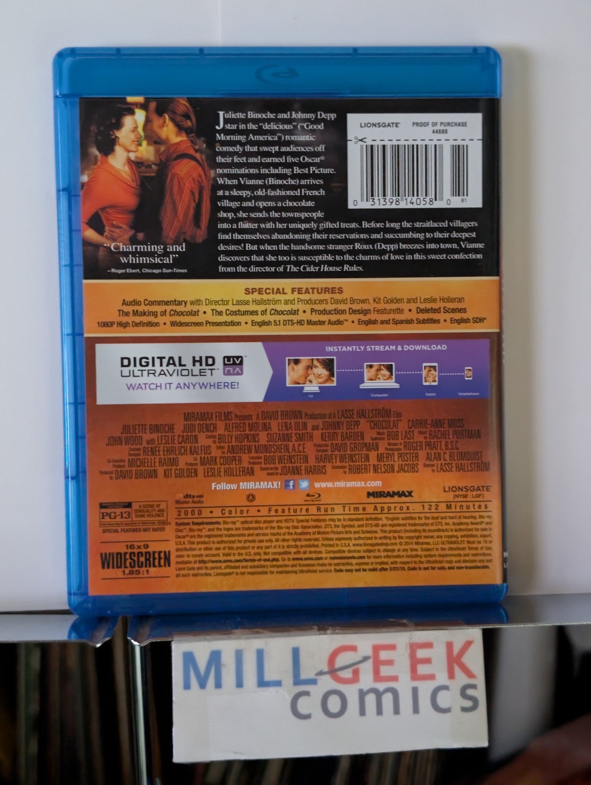 Chocolat, Johnny Depp & Juliette Binoche (Blu-ray) -JD