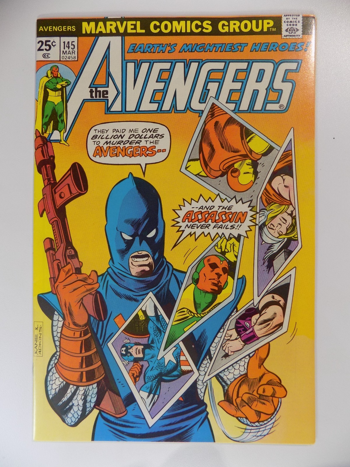 Avengers #145 Marvel Comic March 1976 Very Fine/Near Mint
