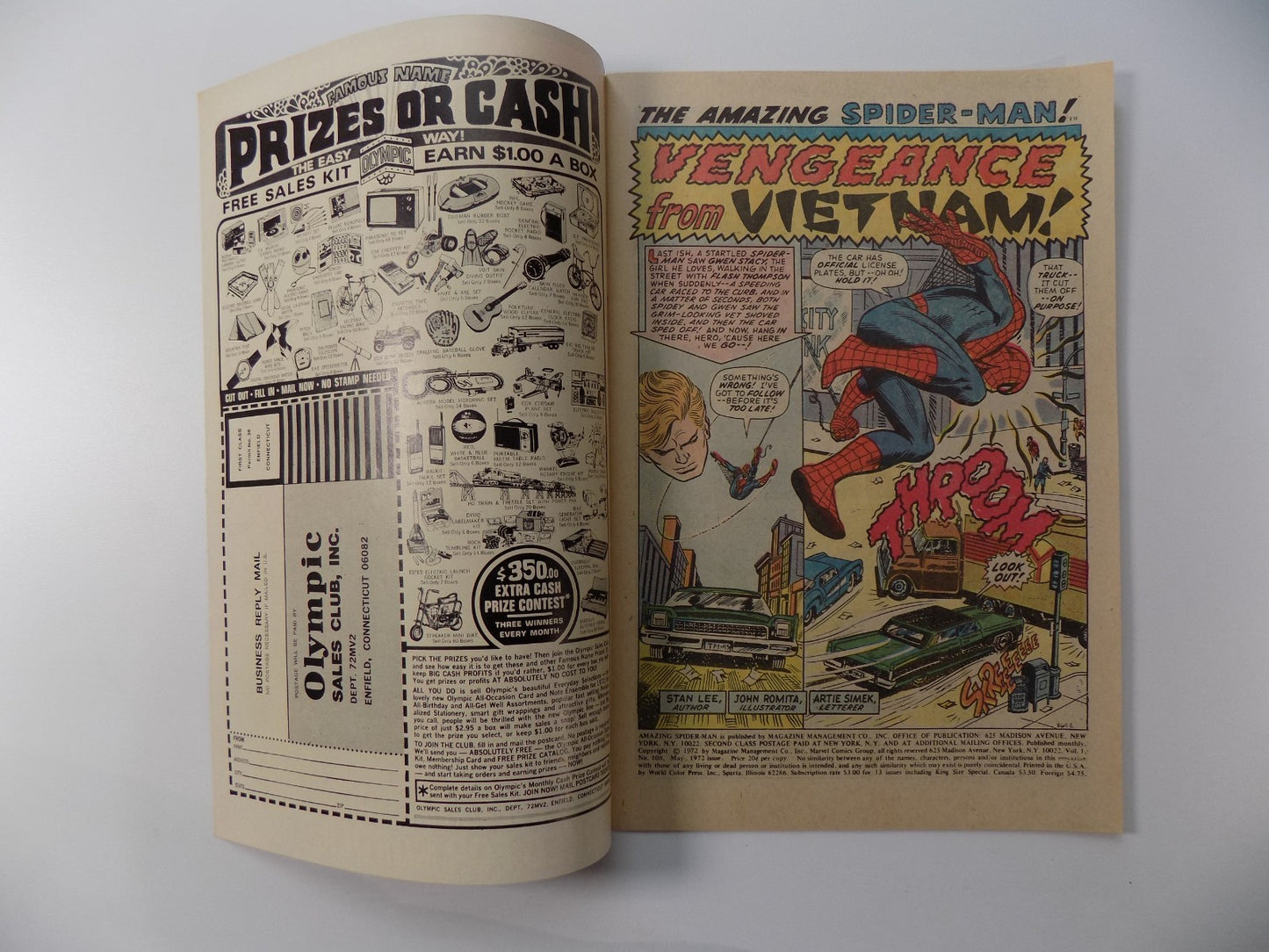 Amazing Spider-Man #108 Marvel Comic Very Fine+ May 1972