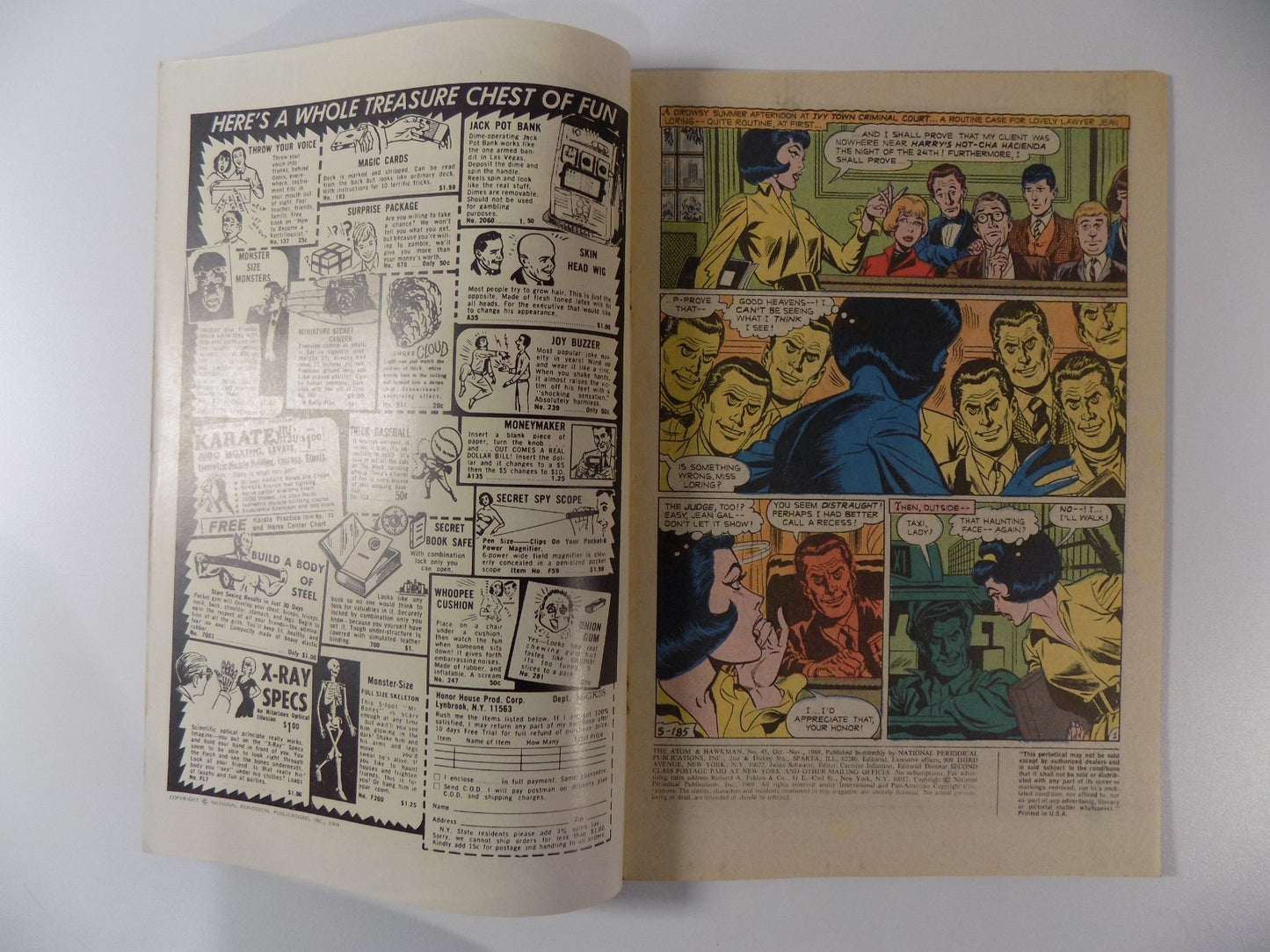 Atom #45 DC Comic November 1969 Fine/Very Fine