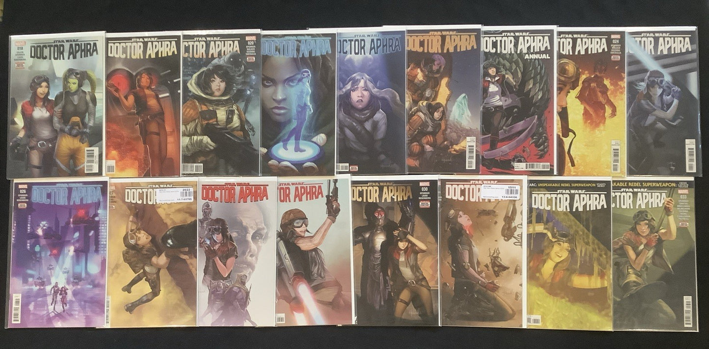 Doctor Aphra #1-33 + Annuals #1-2 Comic Lot, Marvel/Star Wars, Spurrier, 2017
