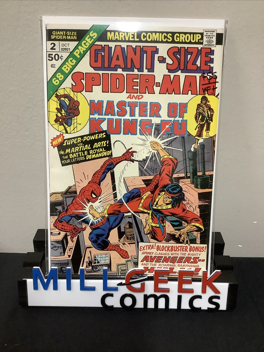 Giant-Size Spider-Man #2 (October 1974) VF+ (8.5) “…To Become An Avenger!”