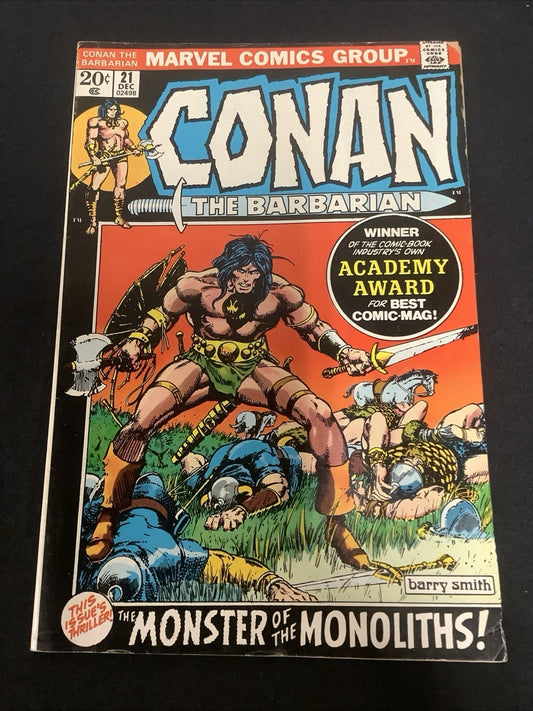 Conan the Barbarian #21 (Marvel Comics December 1972) F/VF (7.0) Roy Thomas