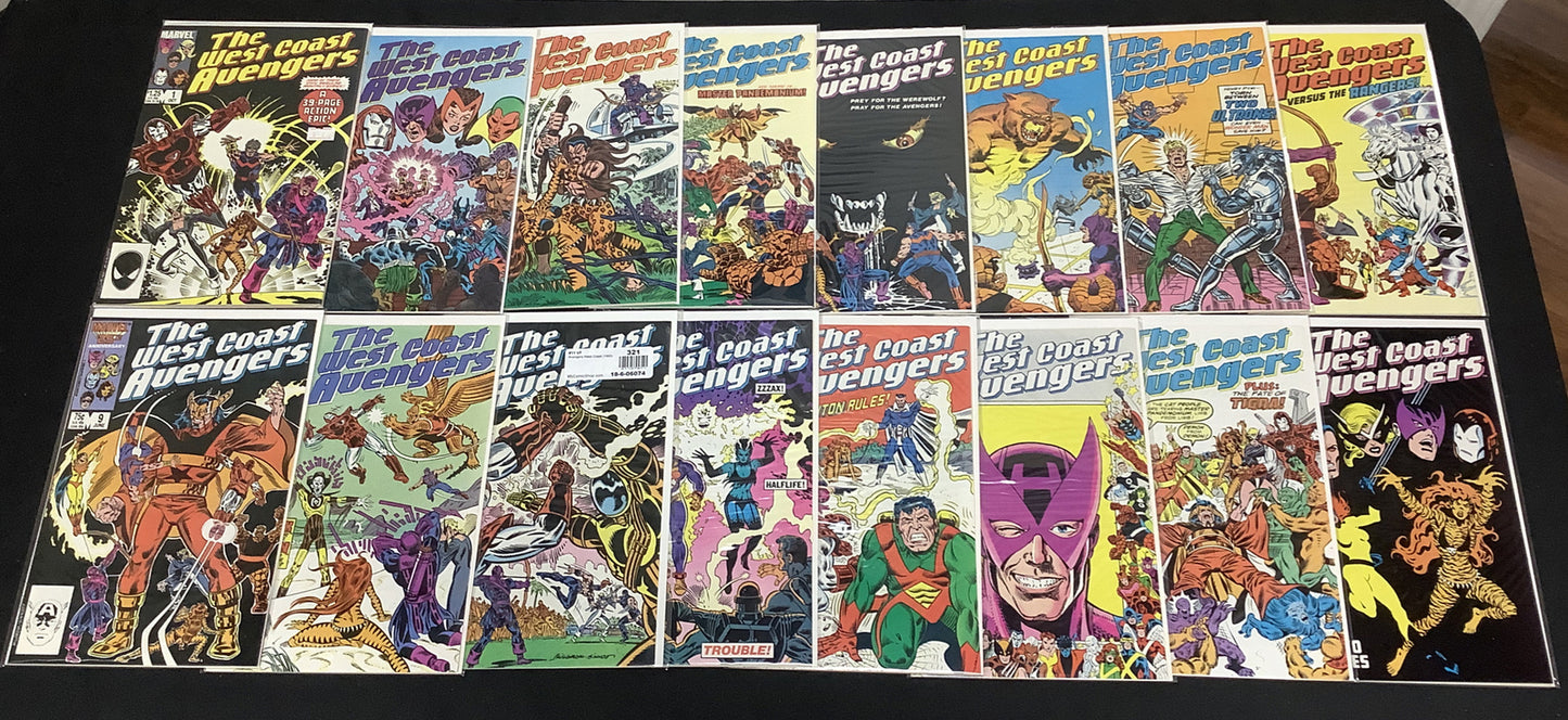 West Coast Avengers #1-49 Comic Lot, 1st White Vision, 1st Great Lake Avengers