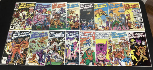 West Coast Avengers #1-49 Comic Lot, 1st White Vision, 1st Great Lake Avengers