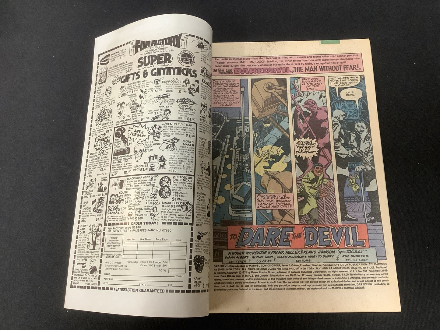 Daredevil #161 (Marvel Comics November 1979) VF/NM (9.0) Frank Miller