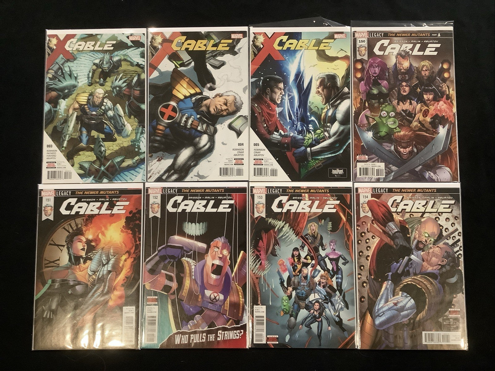Cable #3-154 Comic Lot, Marvel, Return Of Legacy Numbering, 8 Comics Total
