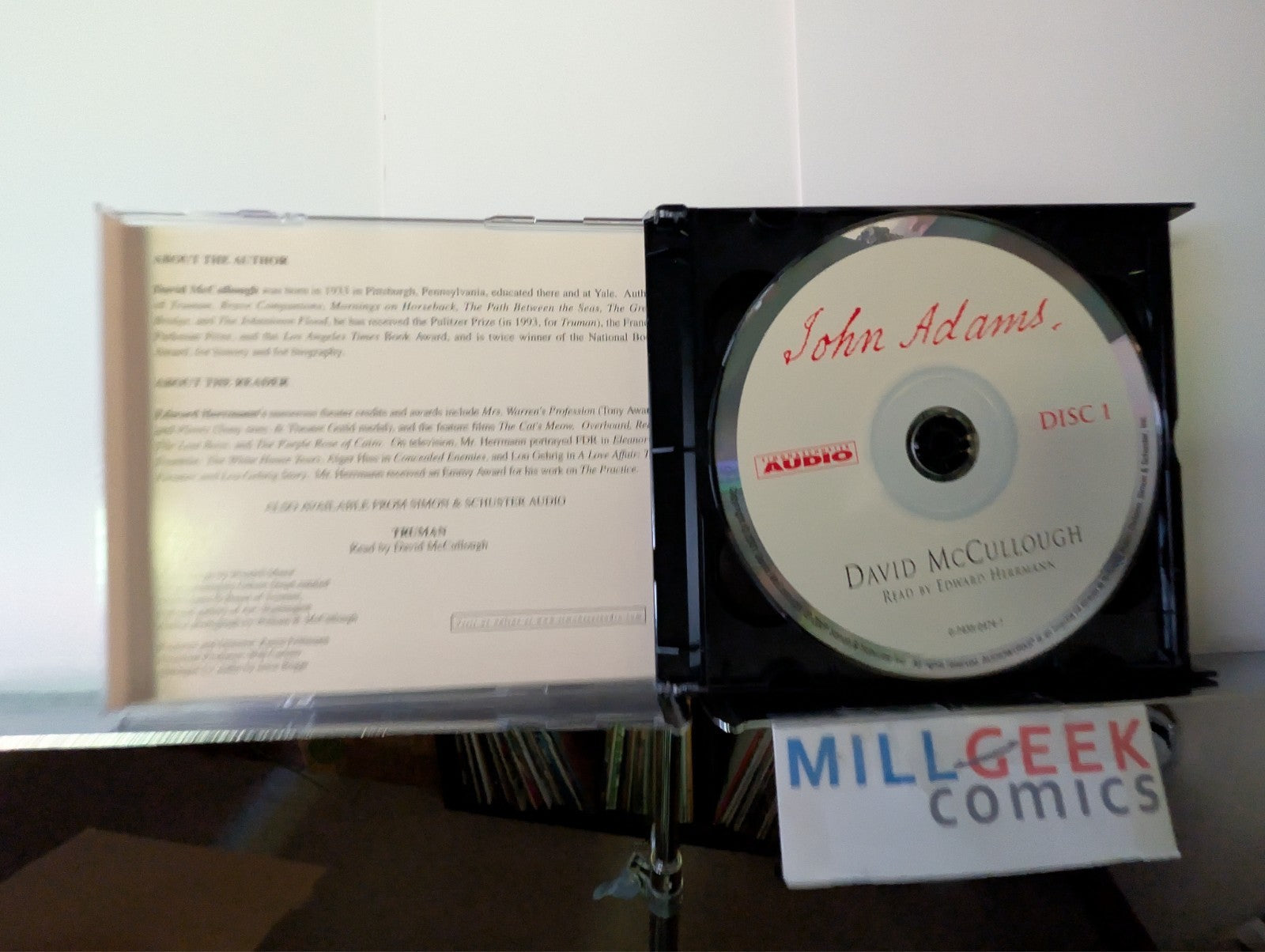 David McCullough's John Adams, Read by Edward Herrmann, 9 CDs -JD