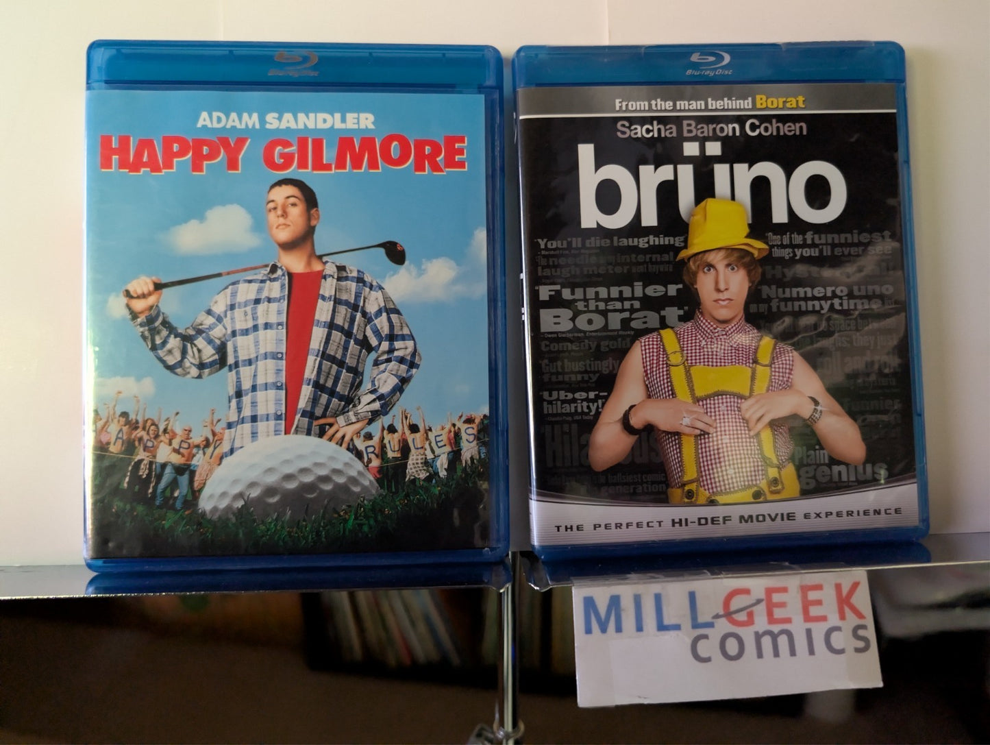 Happy Gilmore / Bruno, 2 Comedy Movie Set (Blu-ray) -JD