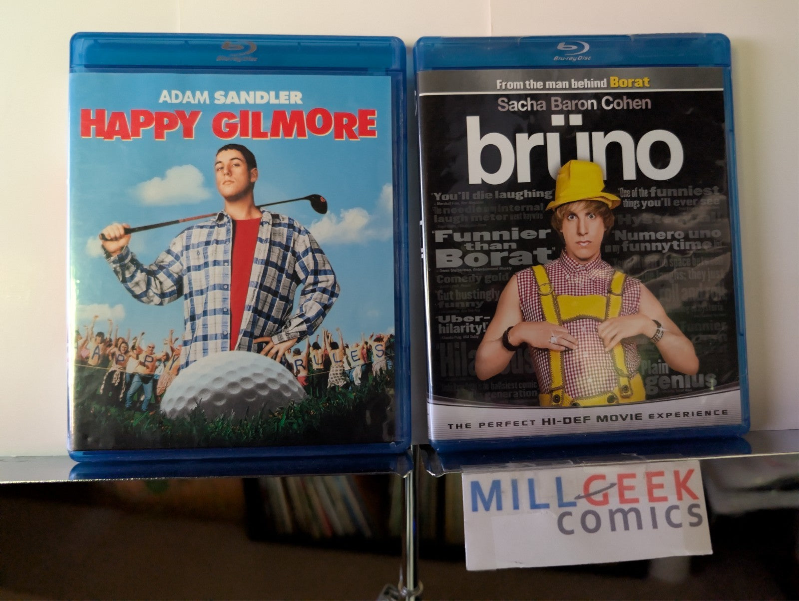 Happy Gilmore / Bruno, 2 Comedy Movie Set (Blu-ray) -JD