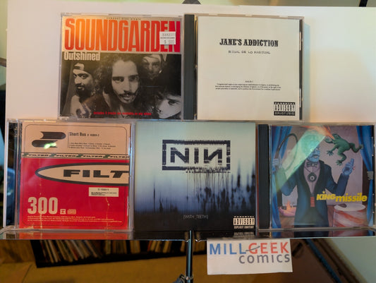 Alternative Music 5 CD lot (Soundgarden, Jane's Addiction, Filter, NIN, more)-JD