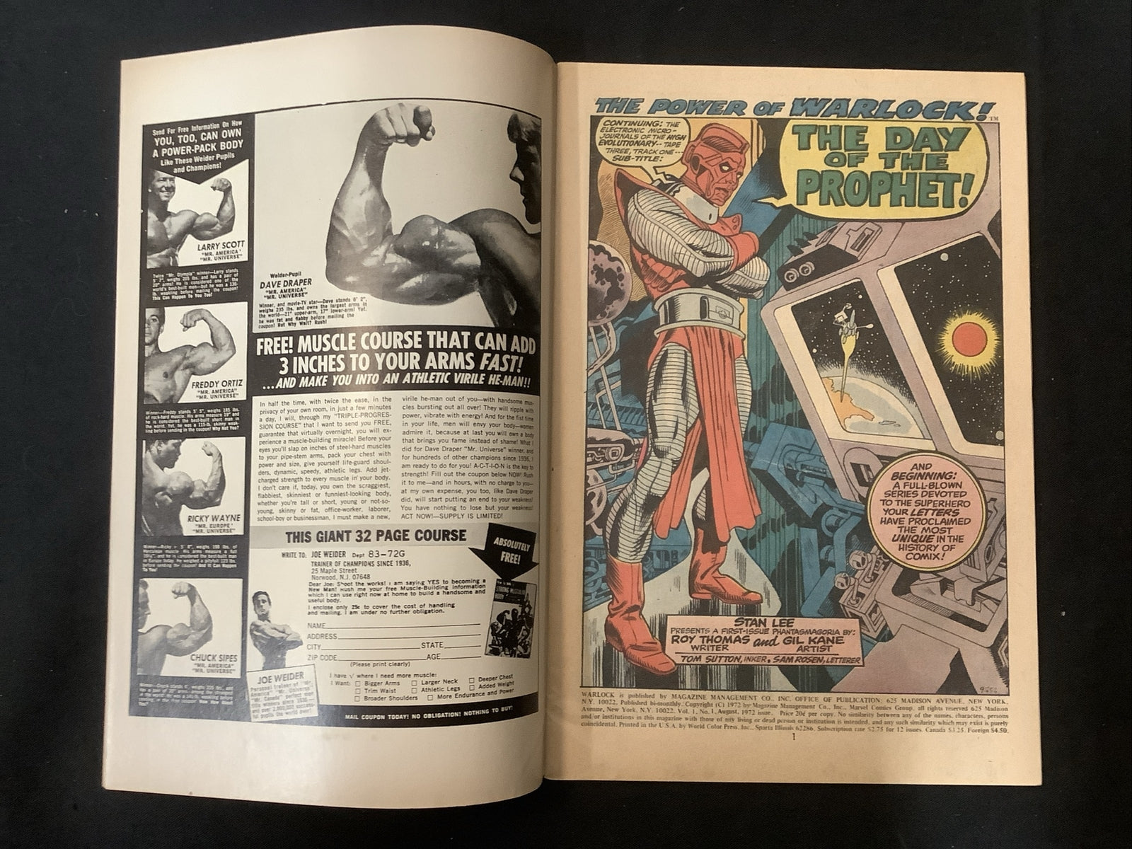 WARLOCK # 1 (1972) VF- (7.5) Origin Of Adam Warlock, 1st App The Soul Stone