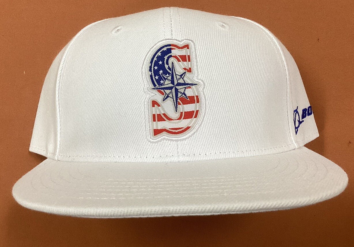 Seattle Mariners SGA July 4th Patriotic Hat Cap 7/4/24 Adjustable Snapback NEW