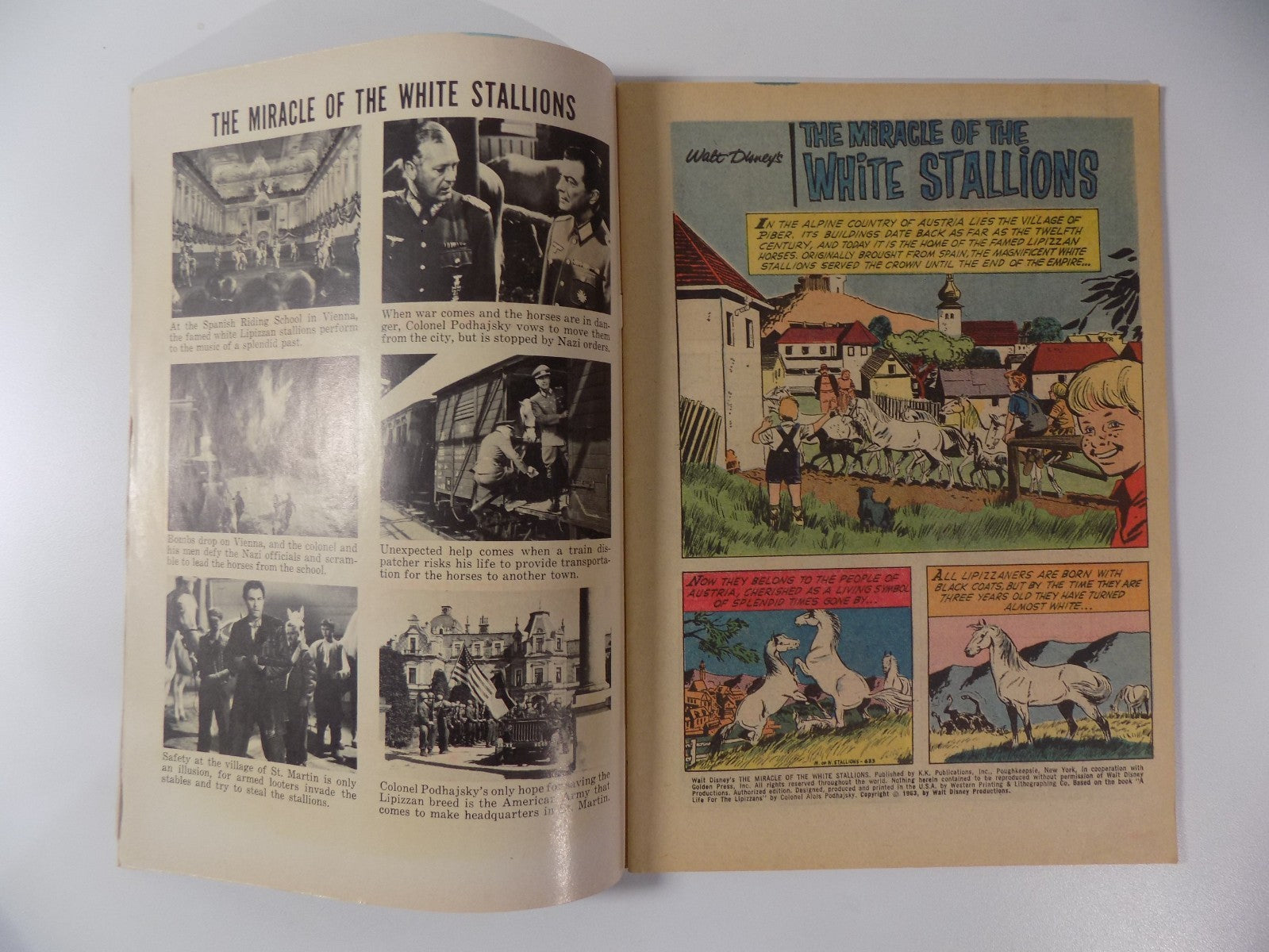 The Miracle o/t White Stallions 1963 Gold Key Comic Very Fine