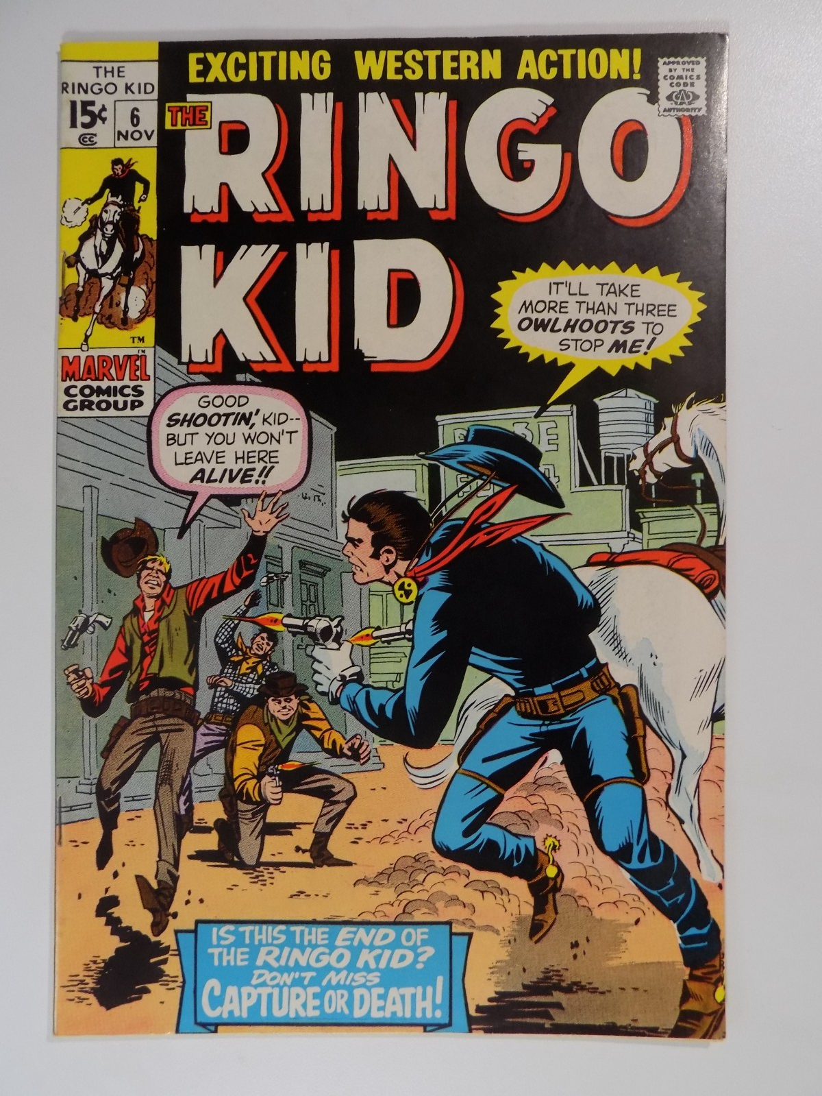 Ringo Kid #6 Marvel Comic November 1970 Near Mint-
