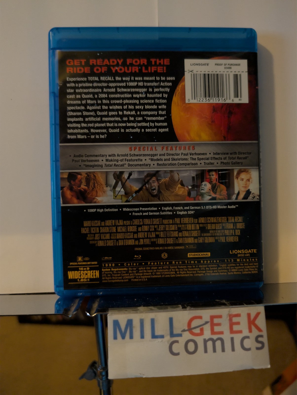 Total Recall / V For Vendetta / Shaun of the Dead, 3 Movie Set (Blu-ray) -JD