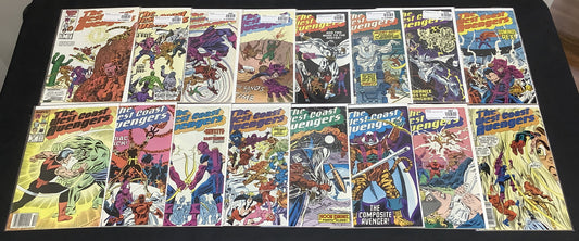 West Coast Avengers #1-49 Comic Lot, 1st White Vision, 1st Great Lake Avengers
