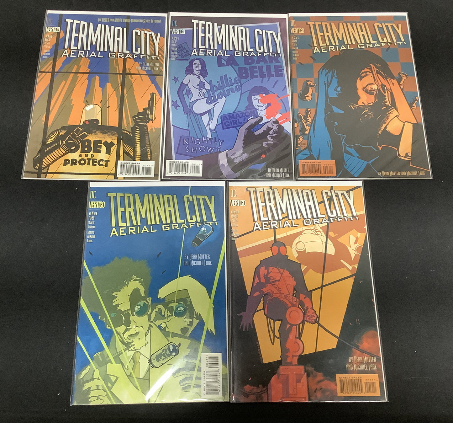 Terminal City: Aerial Graffiti #1-5 Complete Set (5 Books) - Vertigo - 1997