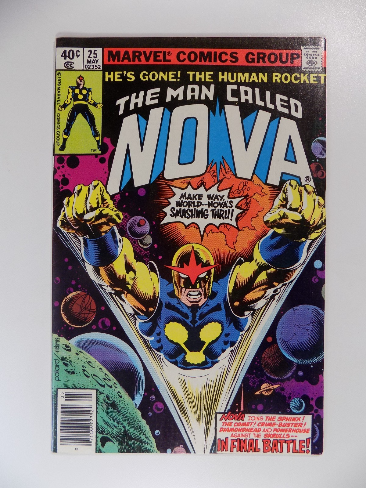 Nova #25 Marvel Comic May 1979 Very Fine+