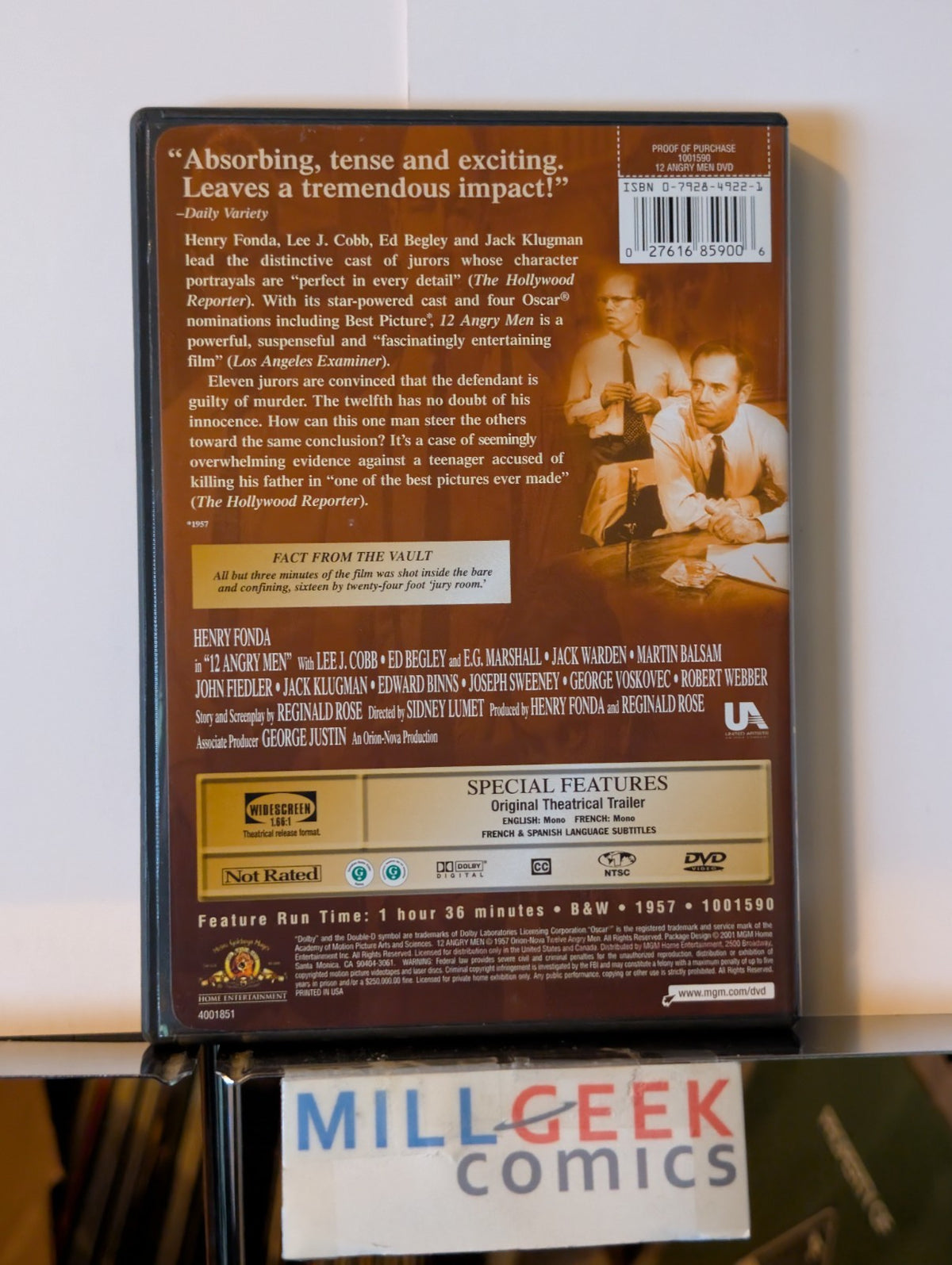 The Birds / 12 Angry Men, 2 Classic Movies (DVD) -JD