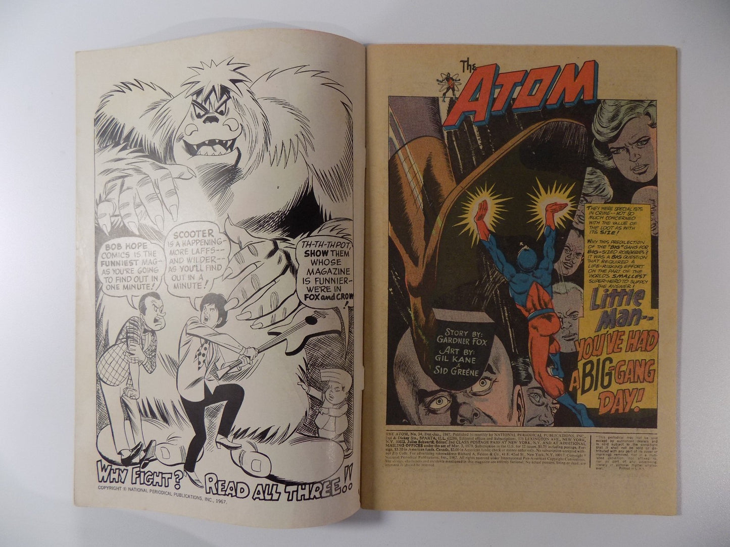 Atom #34 DC Comic January 1967 Very Good+