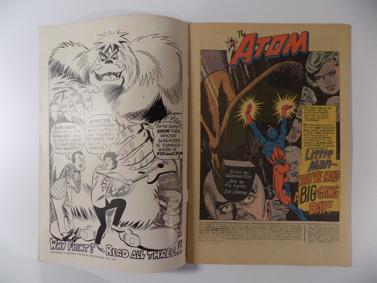 Atom #34 DC Comic January 1967 Very Good+