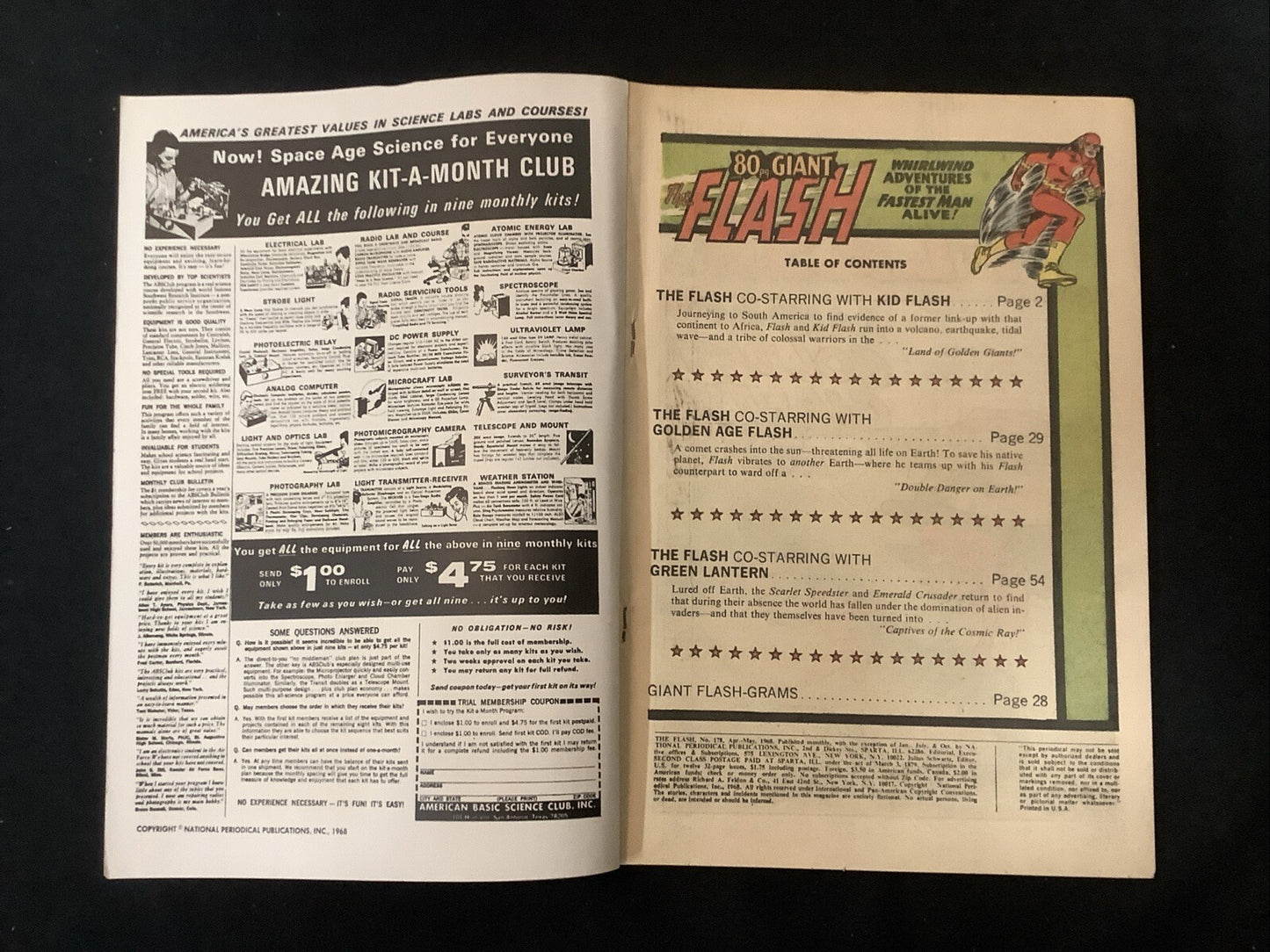 Flash #178 (1968) VF (8.0) Gardner Fox/Carmine Infantino/John Broome 80 Pg Gaint