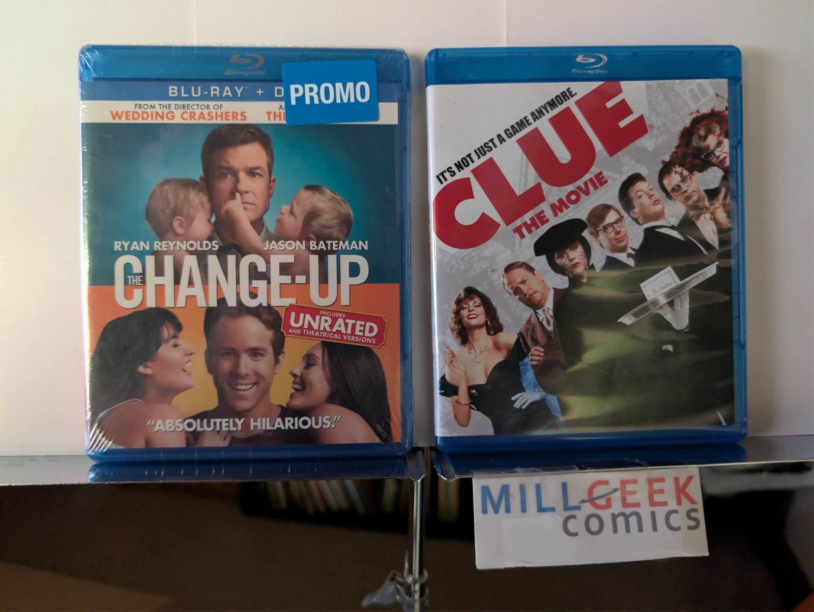 Change-Up / Clue: The Movie, 2 Comedy Movie Set (Blu-ray) -JD