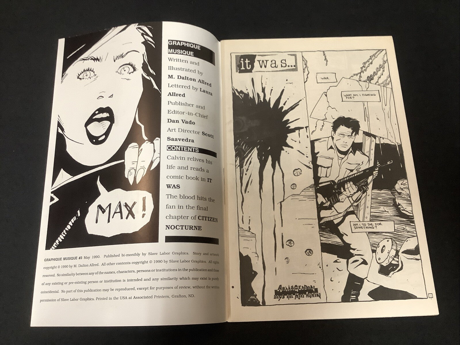 Graphique Musique #3 (Slave Labor Graphics May 1990) VF/NM (9.0) Allred