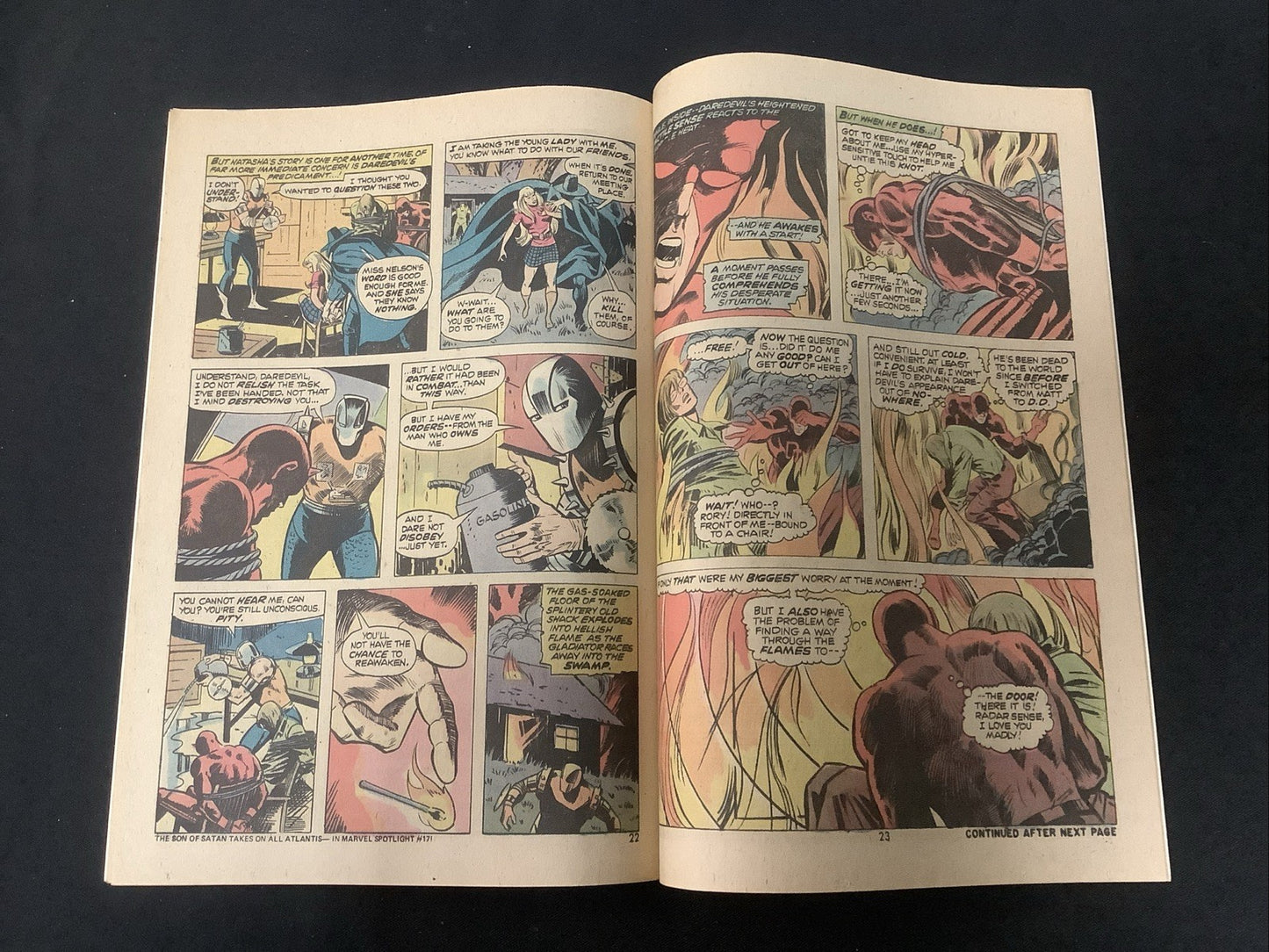 Daredevil #114 (Marvel Comics October 1974) VF (8.0) Steve Gerber, Man-Thing