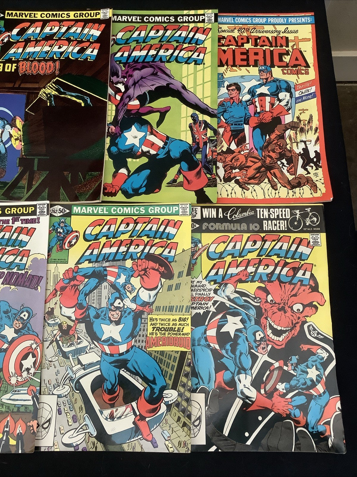 Captain America #247-263 Comic Lot, Marvel,  John Byrne, 1st App Union Jack III