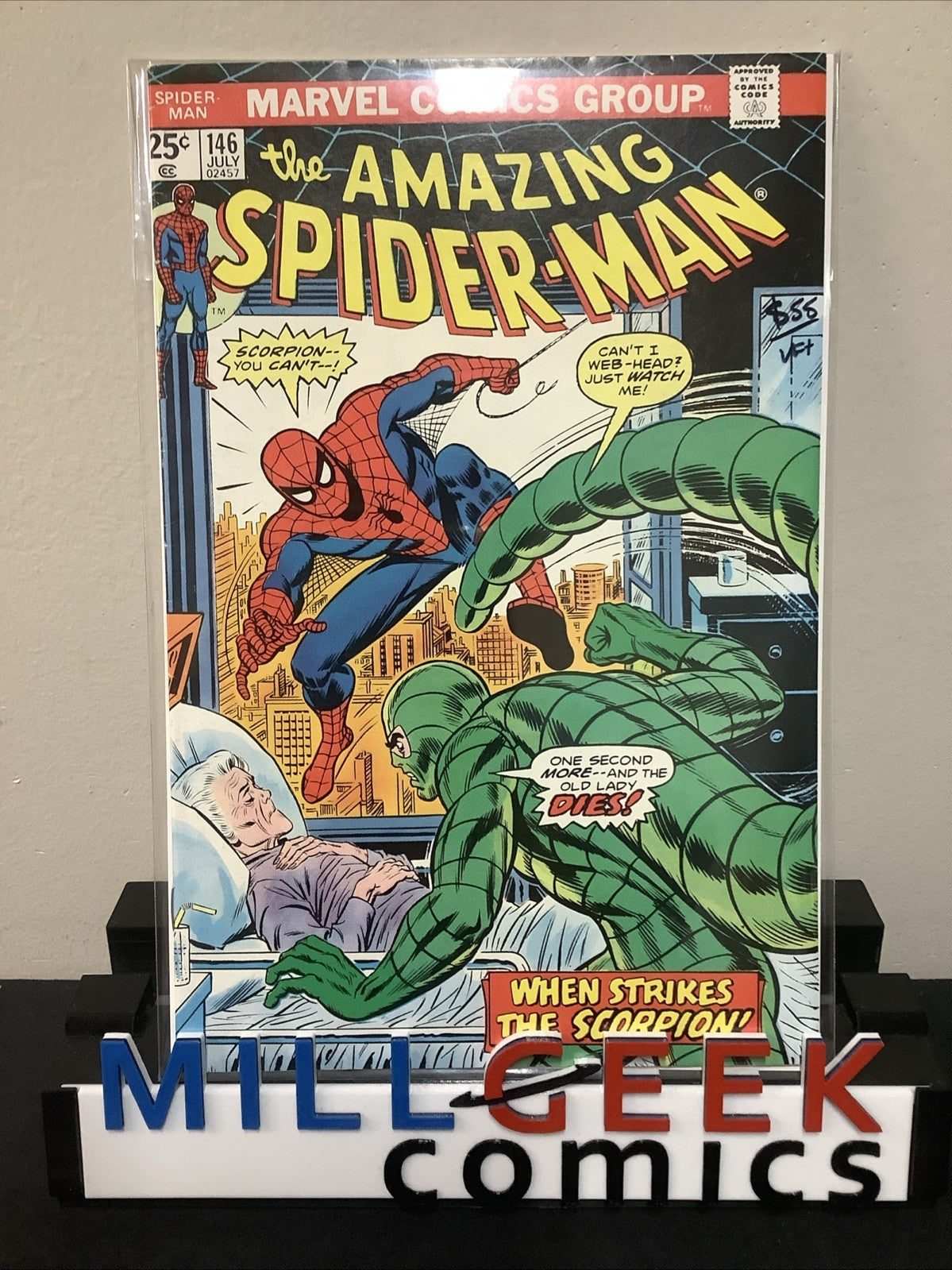 Amazing Spider-Man #146 (Marvel Comics July 1975) VF+ (8.5) John Romita