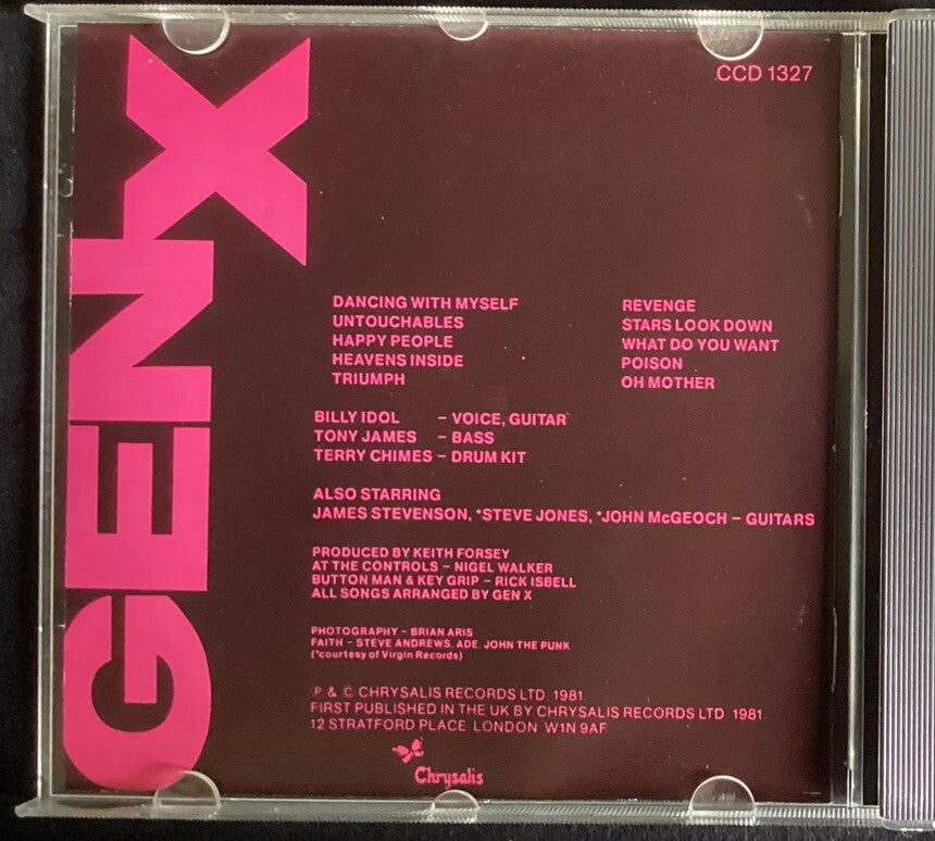 Gen X, Kiss Me Deadly (CD, 1981, Chrysalis Records, Like New) -JD