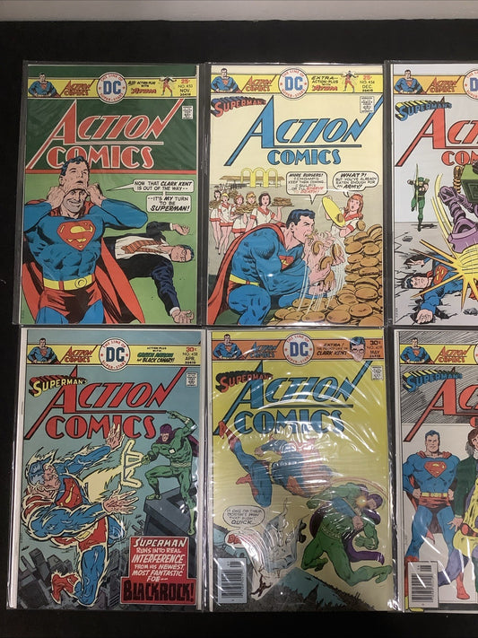 Action Comics #458-462 Comic Lot, DC Comics, Controversial Comic Cover