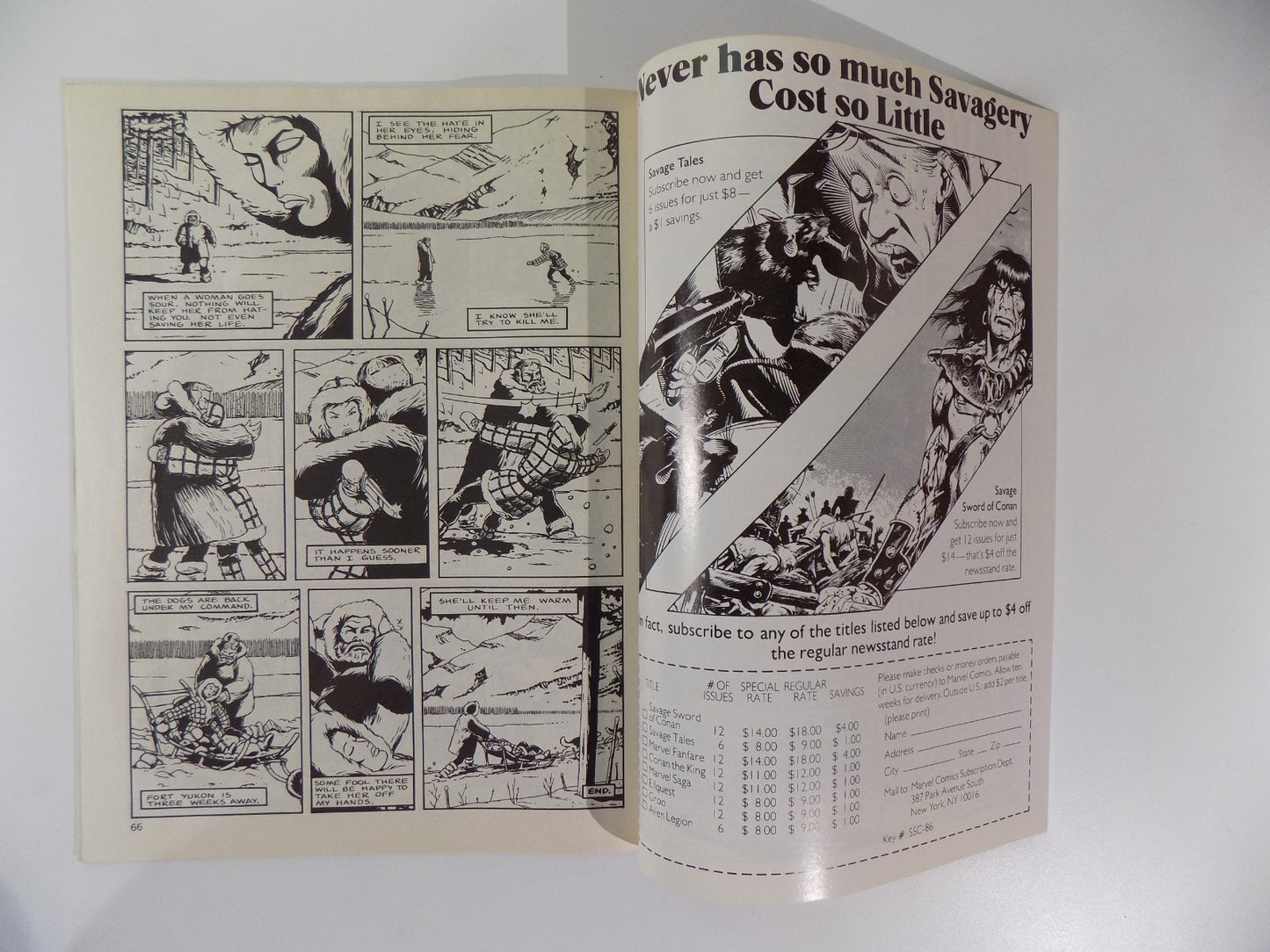 Savage Tales #8 Marvel Magazine Jusko! Dec 1986 Newsstand! Near Mint-