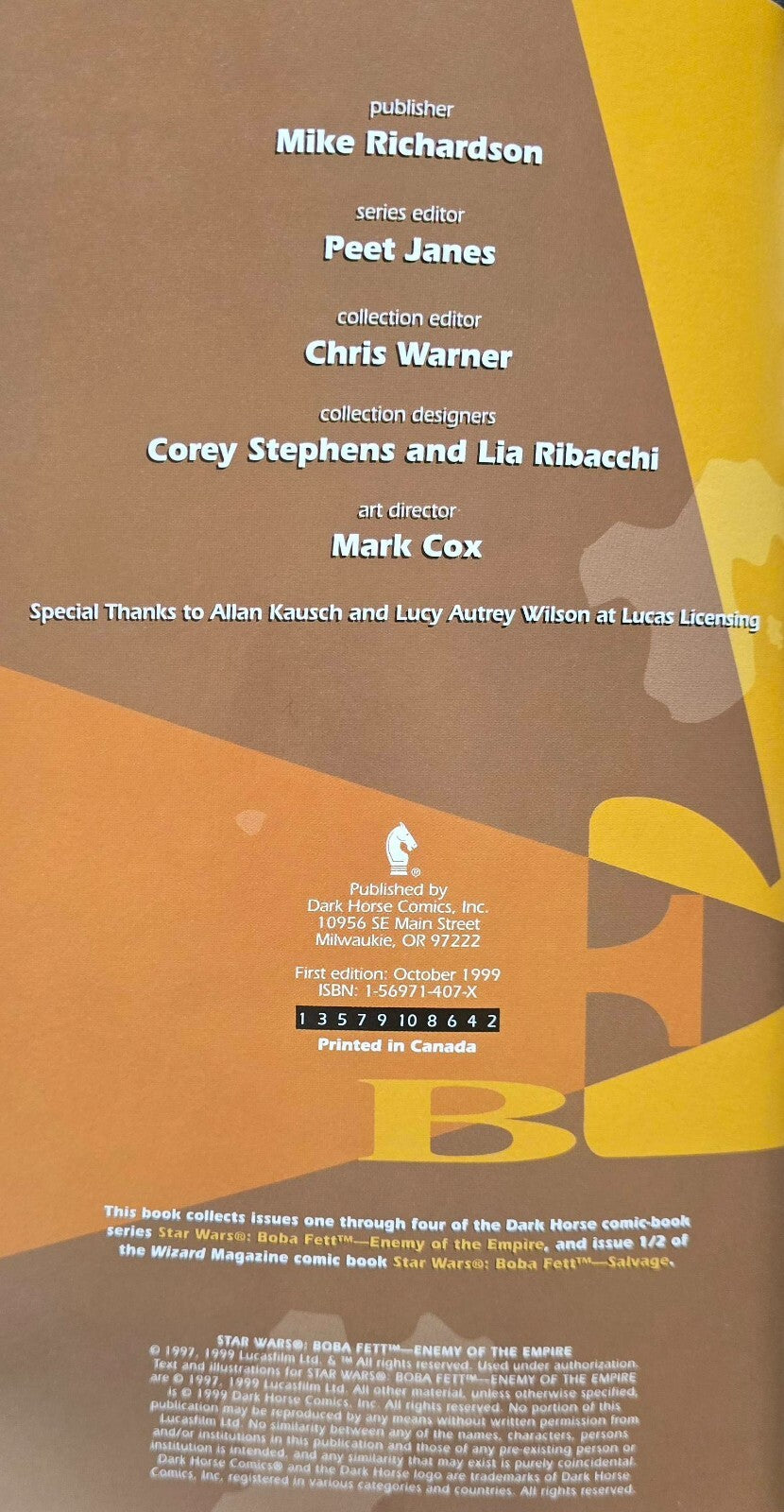 Star Wars: Boba Fett-Enemy of the Empire (1st Ed - 1999 - Dark Horse)