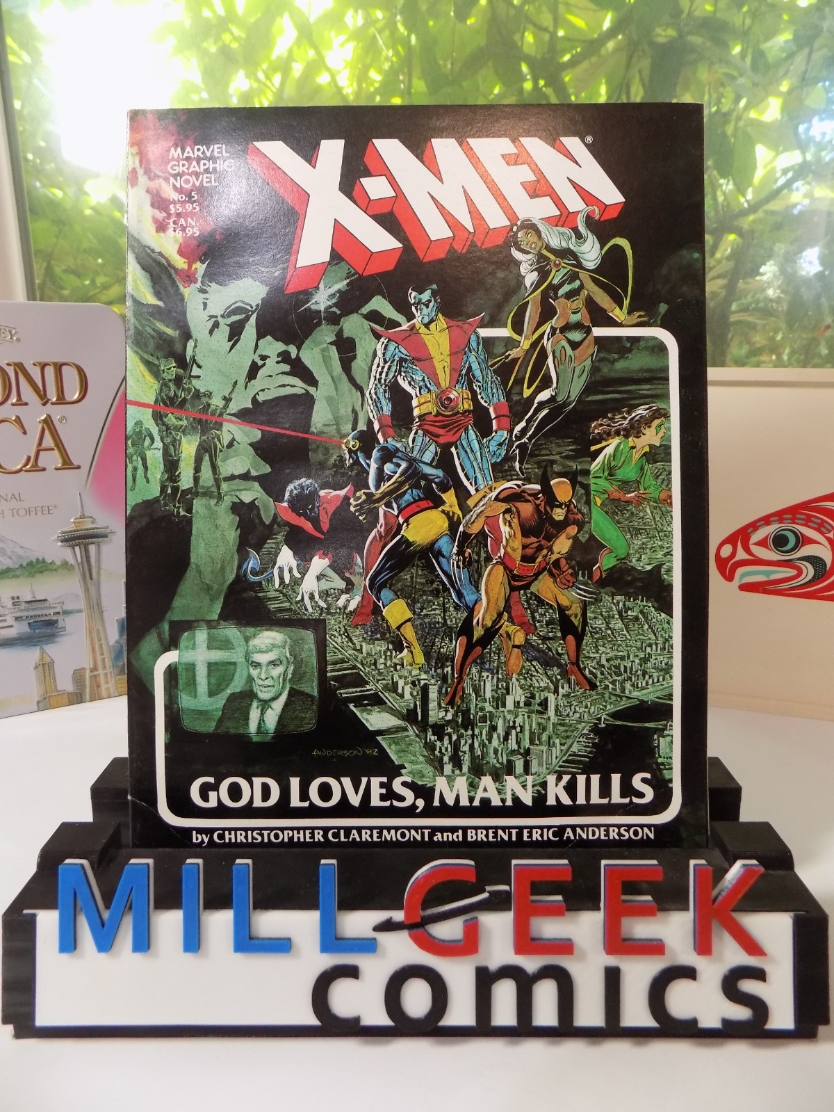 X-Men God Loves, Man Kills Marvel Graphic Novel #5 First Print 1982 Fine+