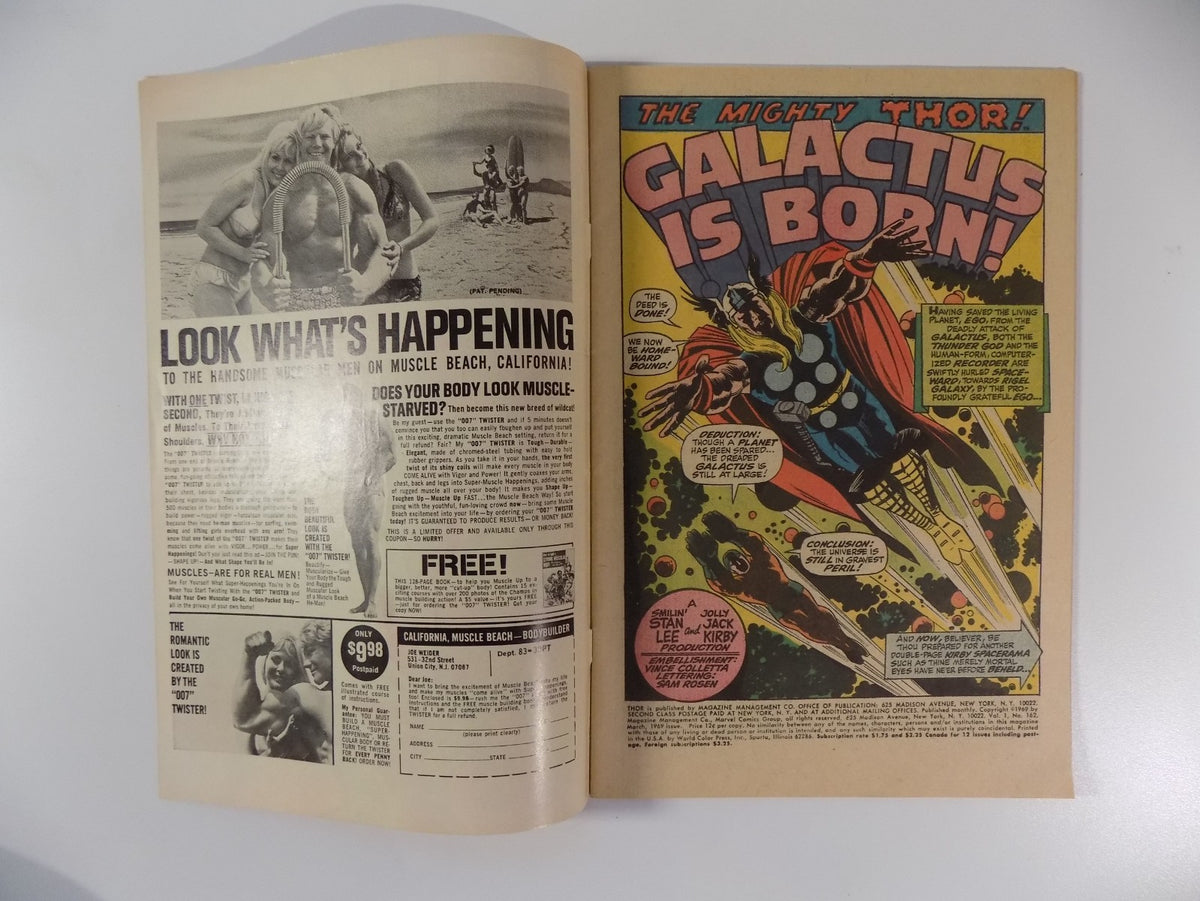 Thor #162 Marvel Comic March 1969 Fine/Very Fine