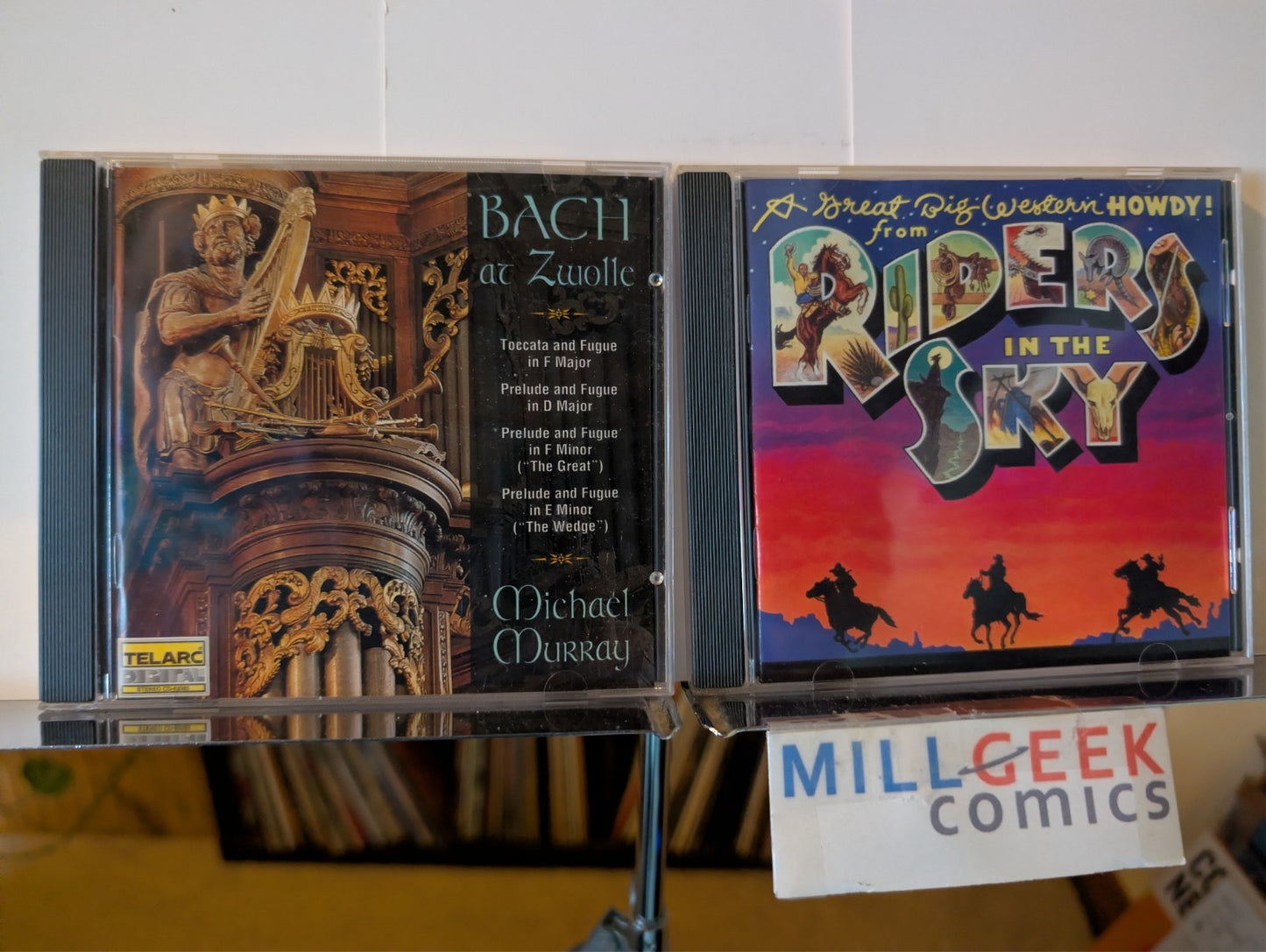 Classical & Folk Music 2 CD Lot (Bach at Zwolle, Riders in the Sky) -JD